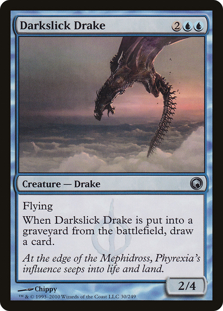 Darkslick Drake (SOM-030) [Scars of Mirrodin] MTG Single Wizards of the Coast