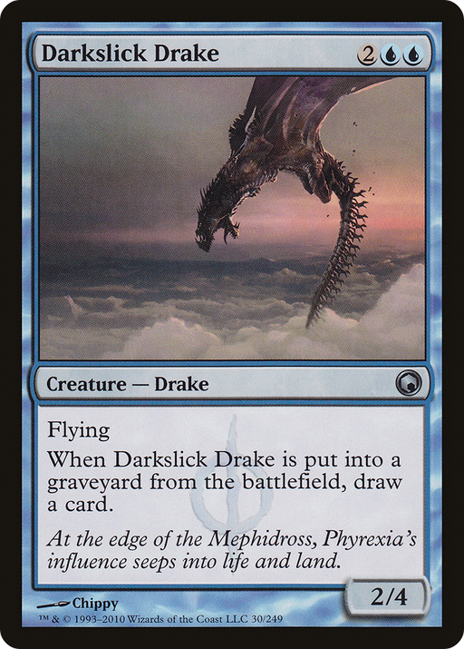 Darkslick Drake (SOM-030) [Scars of Mirrodin] MTG Single Wizards of the Coast