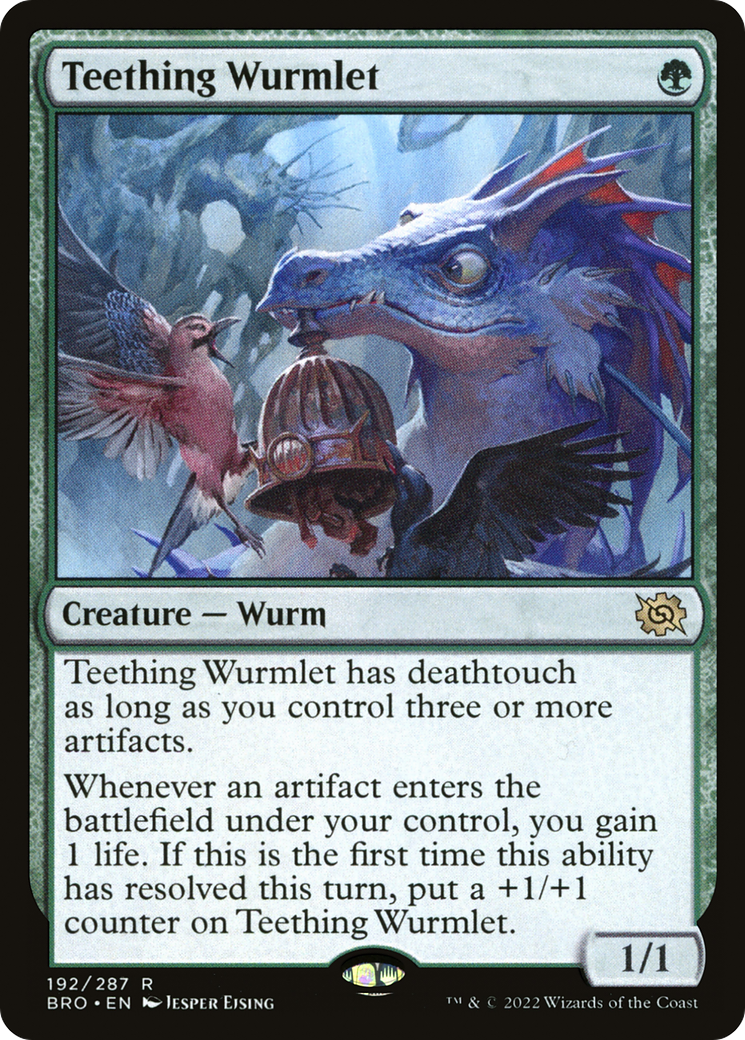 Teething Wurmlet (BRO-192) [The Brothers' War] MTG Single Wizards of the Coast