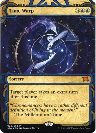 Time Warp (Foil Etched) (STA-022) [Strixhaven Mystical Archive] (Borderless) Foil MTG Single Wizards of the Coast