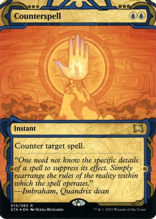Counterspell (Foil Etched) (STA-015) [Strixhaven Mystical Archive] (Borderless) Foil MTG Single Wizards of the Coast
