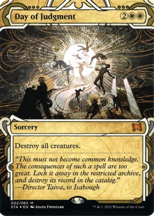 Day of Judgment (Foil Etched) (STA-002) [Strixhaven Mystical Archive] (Borderless) Foil MTG Single Wizards of the Coast