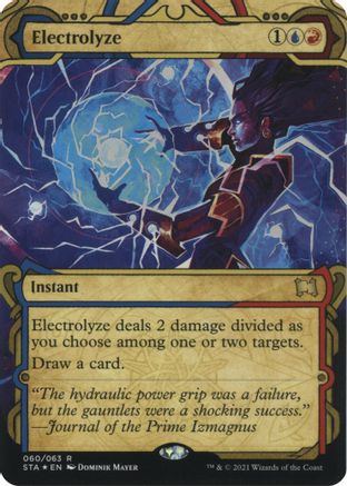 Electrolyze (Foil Etched) (STA-060) [Strixhaven Mystical Archive] (Borderless) Foil MTG Single Wizards of the Coast