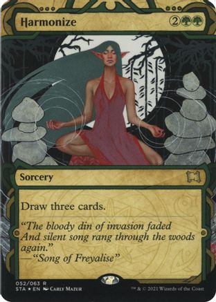 Harmonize (Foil Etched) (STA-052) [Strixhaven Mystical Archive] (Borderless) Foil MTG Single Wizards of the Coast