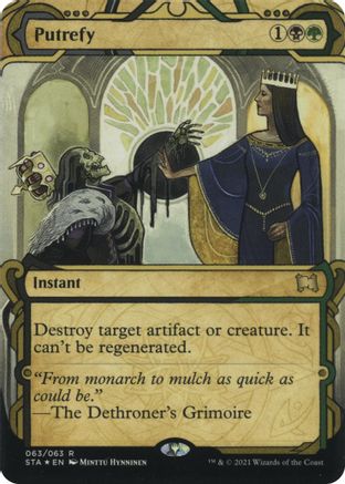 Putrefy (Foil Etched) (STA-063) [Strixhaven Mystical Archive] (Borderless) Foil MTG Single Wizards of the Coast