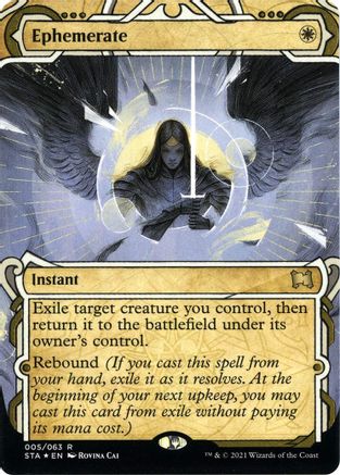 Ephemerate (Foil Etched) (STA-005) [Strixhaven Mystical Archive] (Borderless) Foil MTG Single Wizards of the Coast