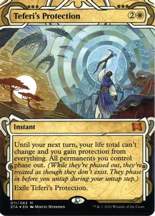 Teferi's Protection (Foil Etched) (STA-011) [Strixhaven Mystical Archive] (Borderless) Foil MTG Single Wizards of the Coast