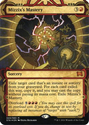 Mizzix's Mastery (Foil Etched) (STA-043) [Strixhaven Mystical Archive] (Borderless) Foil MTG Single Wizards of the Coast