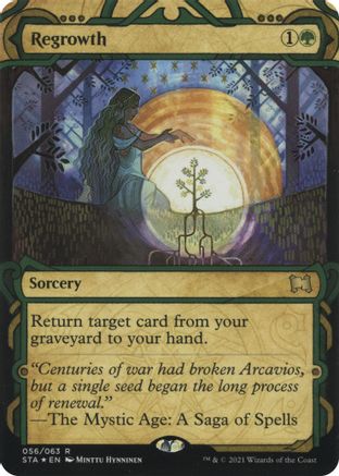 Regrowth (Foil Etched) (STA-056) [Strixhaven Mystical Archive] (Borderless) Foil MTG Single Wizards of the Coast