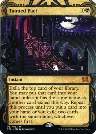 Tainted Pact (Foil Etched) (STA-033) [Strixhaven Mystical Archive] (Borderless) Foil MTG Single Wizards of the Coast