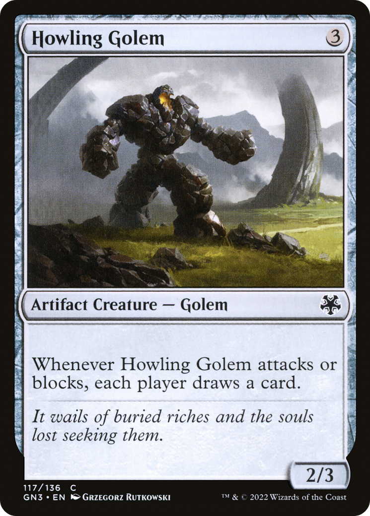 Howling Golem (GN3-117) [Misc] Game Night: Free-for-All MTG Single Wizards of the Coast