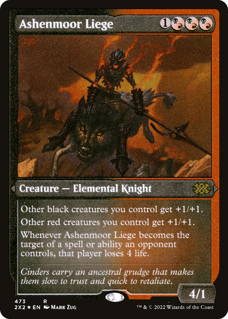 Ashenmoor Liege (Foil Etched) (2X2-473) [Double Masters 2022] Foil MTG Single Wizards of the Coast