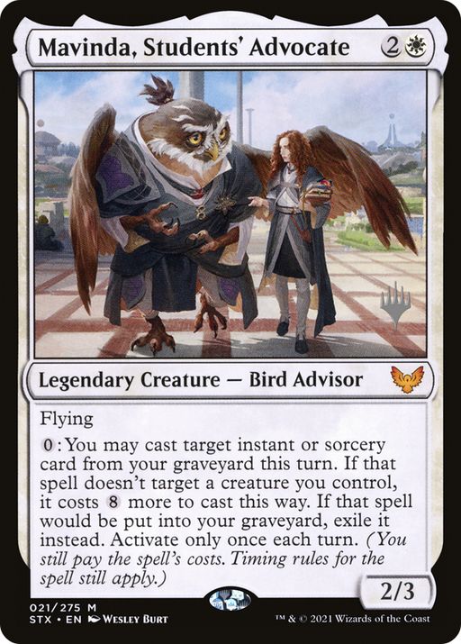 Mavinda, Students' Advocate (PPSTX-021) [Strixhaven: School of Mages Promos] Foil MTG Single Wizards of the Coast