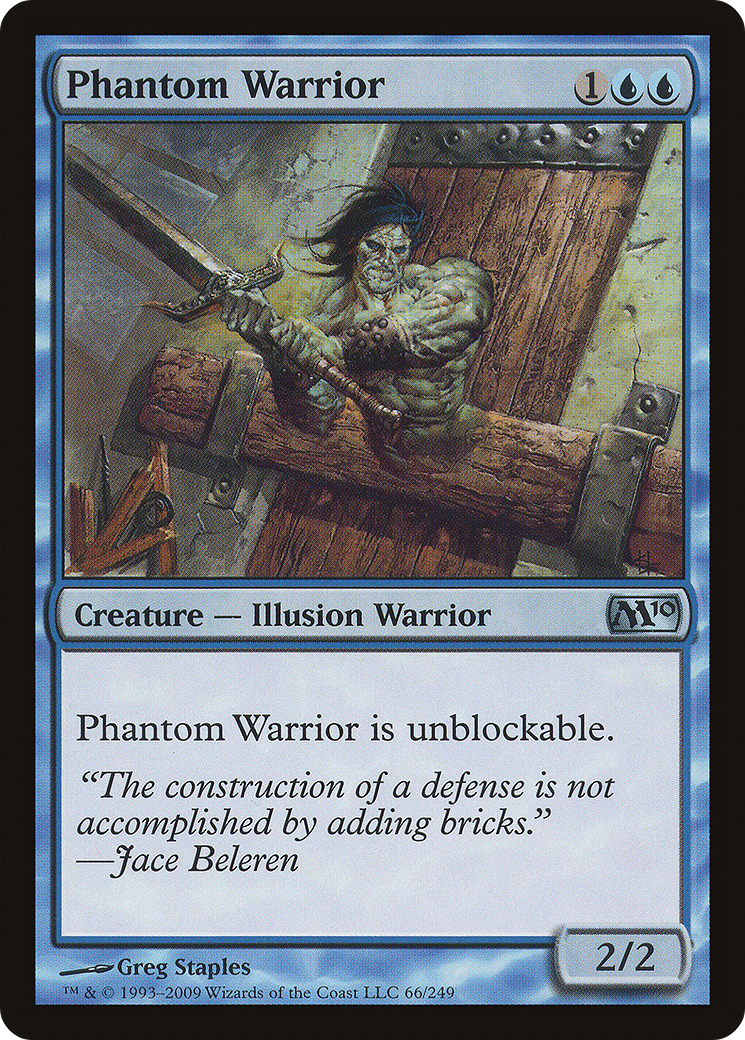 Phantom Warrior (M10-066) [Magic 2010] MTG Single Wizards of the Coast