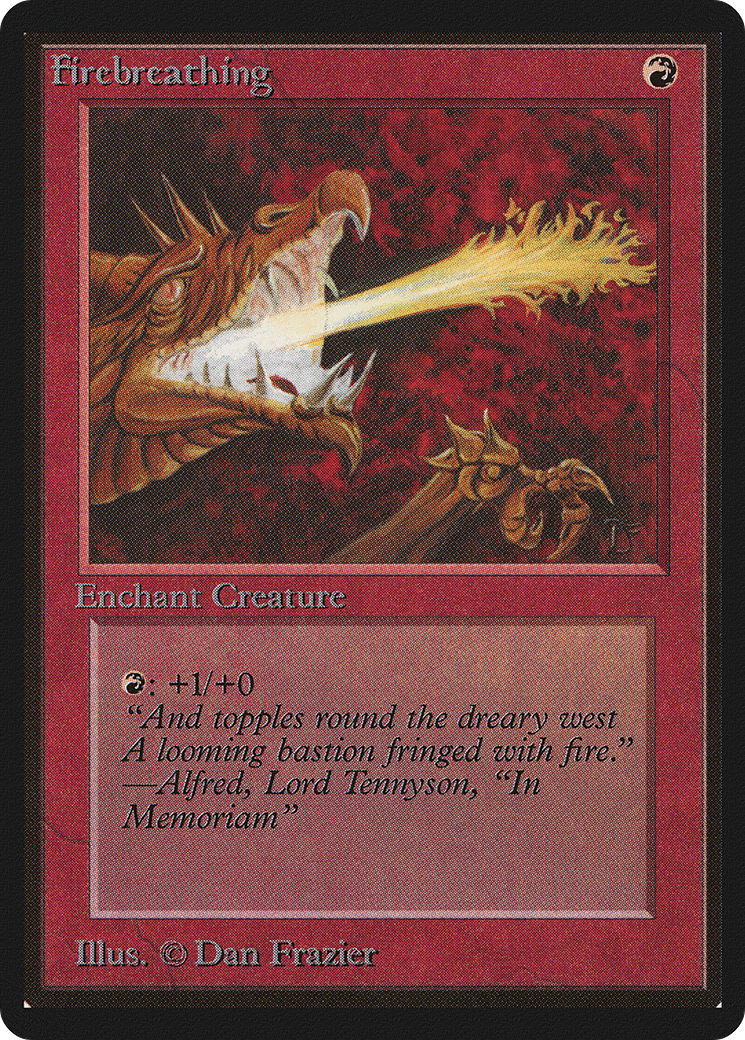 Firebreathing (LEB-) [Oldschool] Limited Edition Beta MTG Single Wizards of the Coast