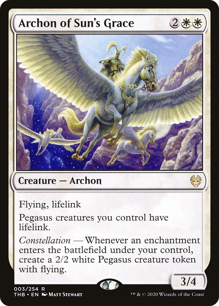Archon of Sun's Grace (THB-003) [Theros Beyond Death] Foil MTG Single Wizards of the Coast