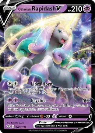 Galarian Rapidash V - SWSH111 (SWSH111/307) Holofoil [Promos: SWSH Promo Cards] Pokemon Single Pokémon
