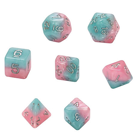 Mighty Tiny Dice: "Baby Dice" 7-Die Dice Set 12mm Dice & Gaming Accessories Gate Keeper Games