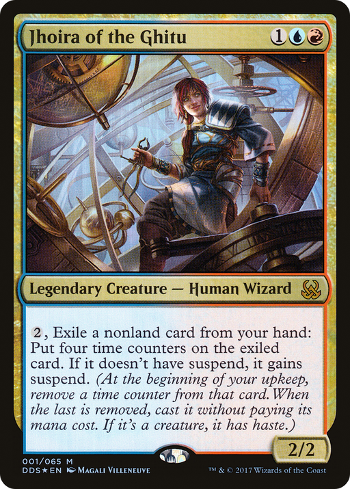 Jhoira of the Ghitu (DDS-001) [Misc] Duel Decks: Mind vs. Might Foil MTG Single Wizards of the Coast