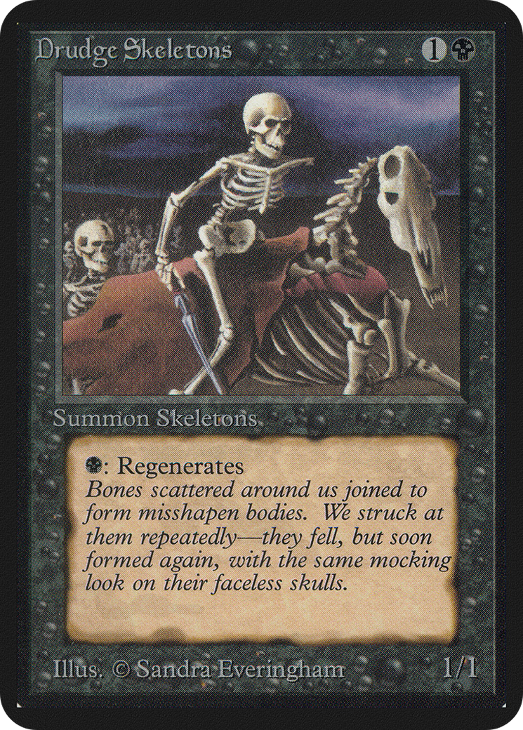 Drudge Skeletons (LEA-) [Oldschool] Limited Edition Alpha MTG Single Wizards of the Coast