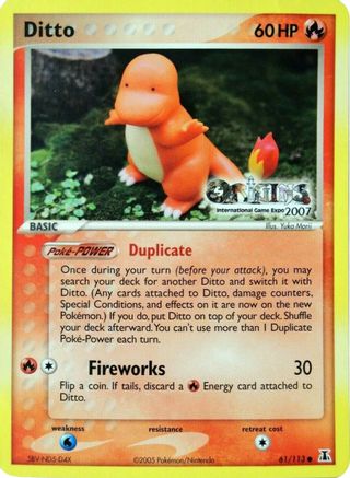 Ditto - 61/113 (Origins International Game Expo 2007) () [Promos: Nintendo Promos] Pokemon Single Pokémon