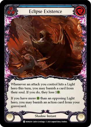 Eclipse Existence (Rainbow Foil) [U-MON218-RF] Unlimited Rainbow Foil Flesh And Blood Single Flesh And Blood   