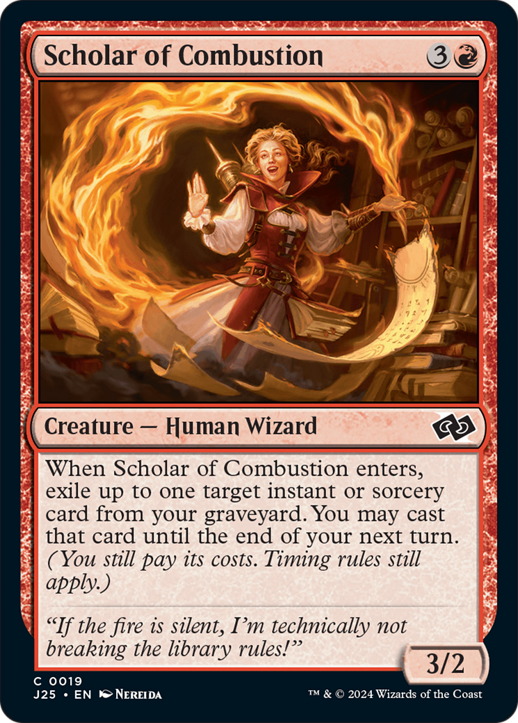Scholar of Combustion (J25-019) [Foundations Jumpstart] MTG Single Wizards of the Coast