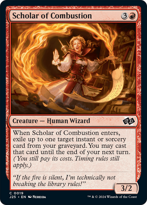 Scholar of Combustion (J25-019) [Foundations Jumpstart] MTG Single Wizards of the Coast