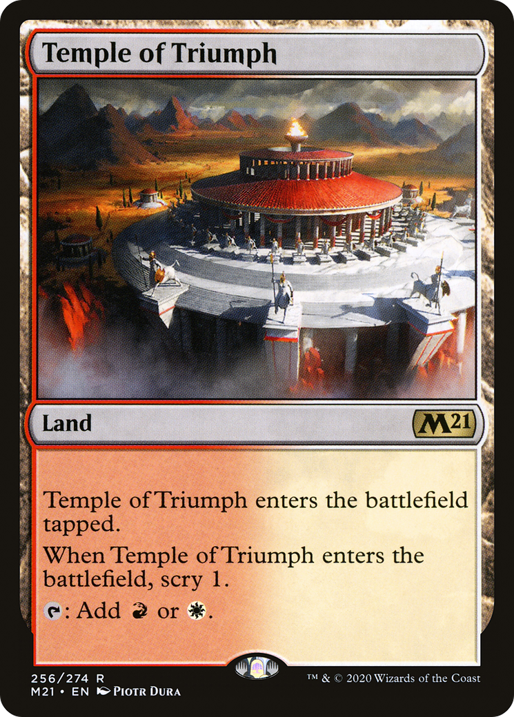 Temple of Triumph (M21-256) [Core Set 2021] Foil MTG Single Wizards of the Coast