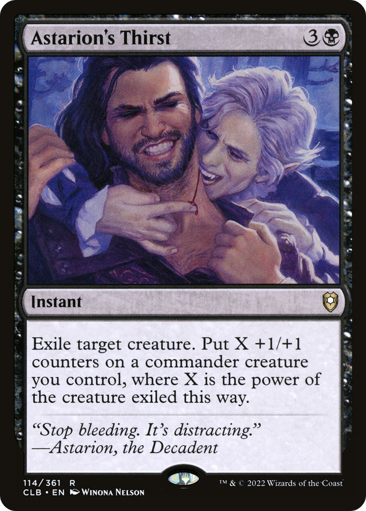 Astarion's Thirst (CLB-114) [Commander Legends: Battle for Baldur's Gate] Foil MTG Single Wizards of the Coast