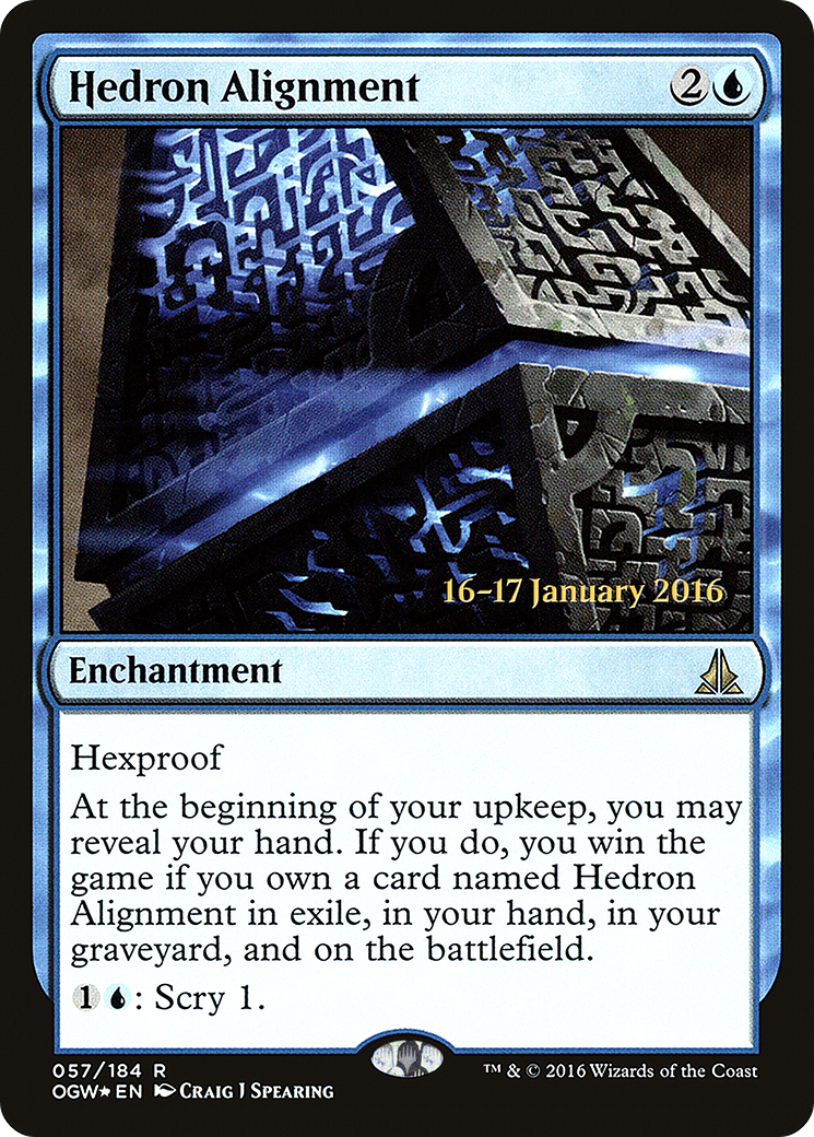 Hedron Alignment (PRE-057) [Oath of the Gatewatch Promos] Foil MTG Single Wizards of the Coast