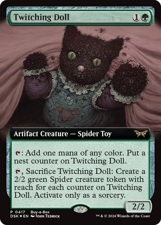 Twitching Doll (BABP-417) [Duskmourn: House of Horror] (Extended Art) Foil MTG Single Wizards of the Coast