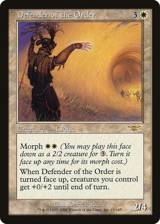 Defender of the Order (LGN-011) [Legions] MTG Single Wizards of the Coast