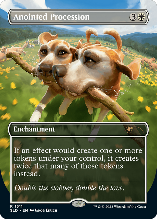 Anointed Procession (SLD-1511) [Secret Lair] Drop (Borderless) Foil MTG Single Wizards of the Coast
