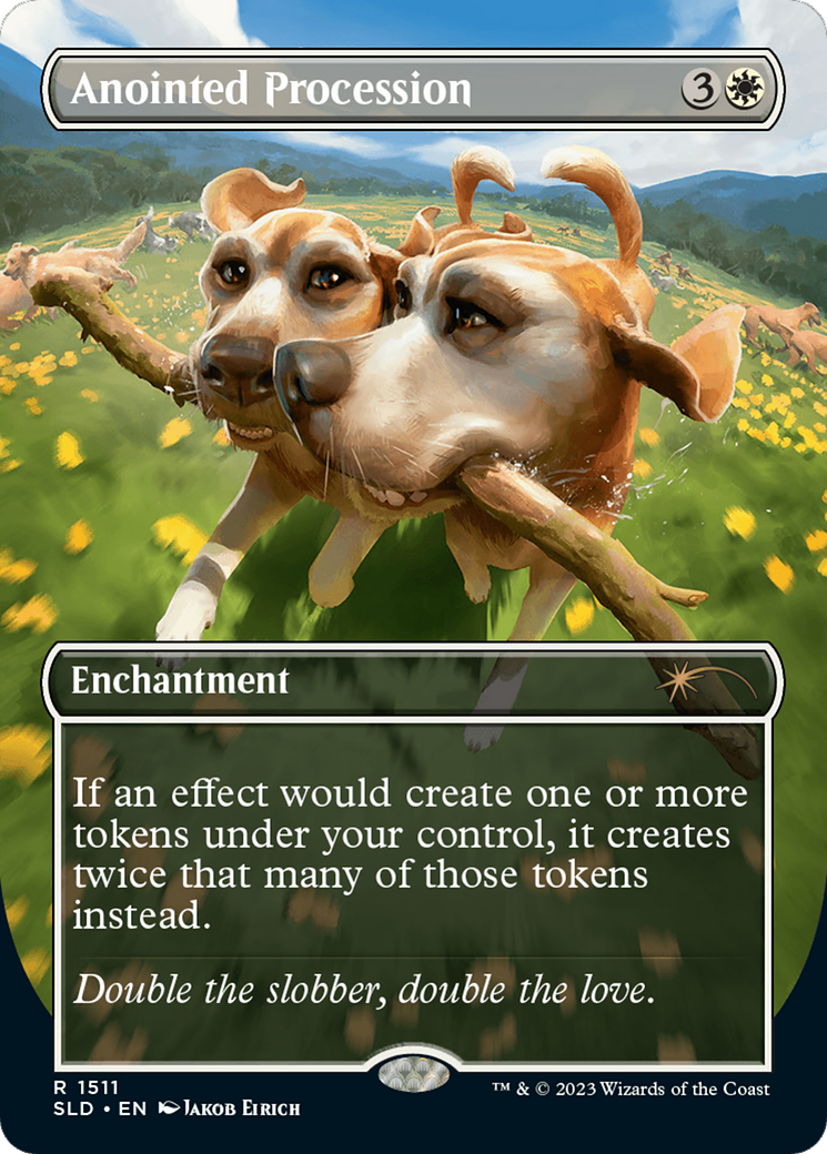 Anointed Procession (SLD-1511) [Secret Lair] Drop (Borderless) Foil MTG Single Wizards of the Coast