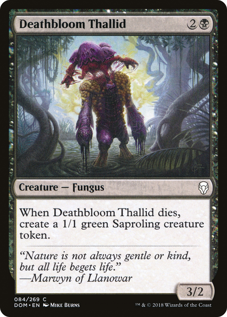 Deathbloom Thallid (DOM-084) [Dominaria] Foil MTG Single Wizards of the Coast