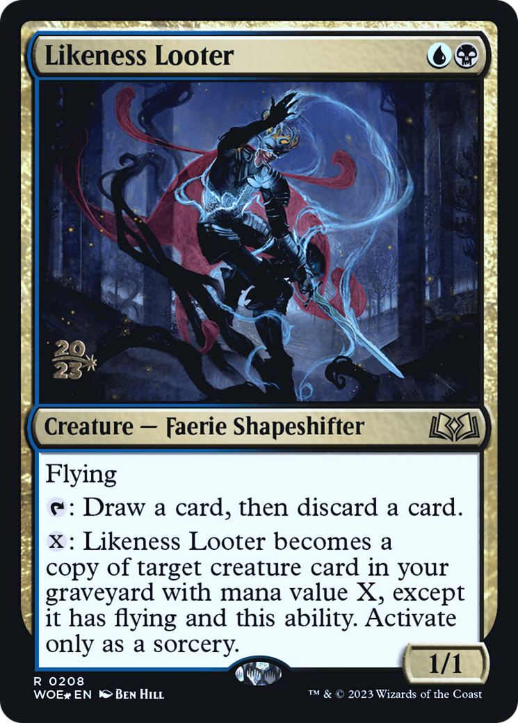 Likeness Looter (PRE-208) [Wilds of Eldraine Promos] Foil MTG Single Wizards of the Coast