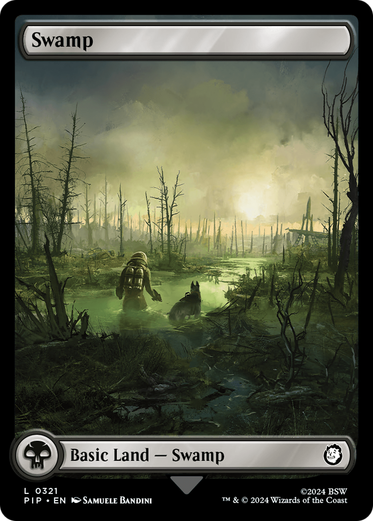 Swamp (0321) (PIP-321) [Fallout] MTG Single Wizards of the Coast