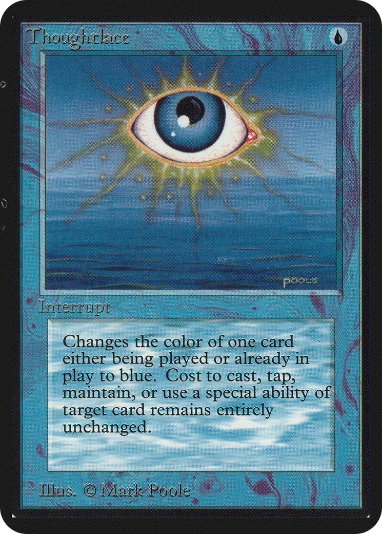 Thoughtlace (LEA-) [Oldschool] Limited Edition Alpha MTG Single Wizards of the Coast