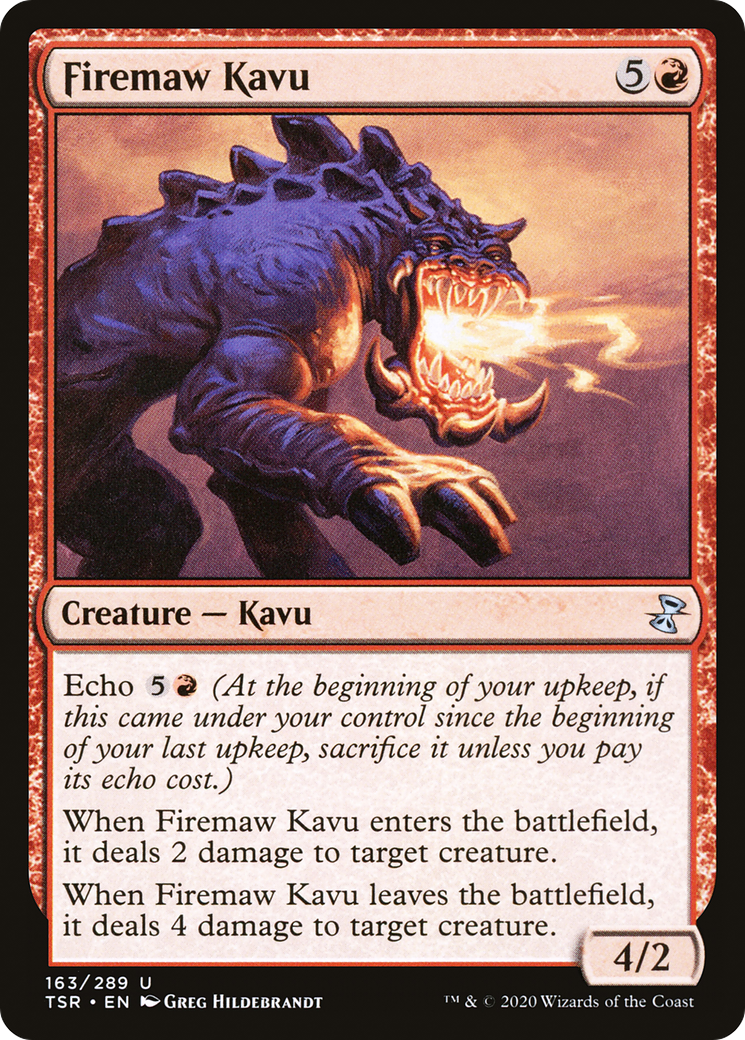 Firemaw Kavu (TSR-163) [Time Spiral Remastered] MTG Single Wizards of the Coast