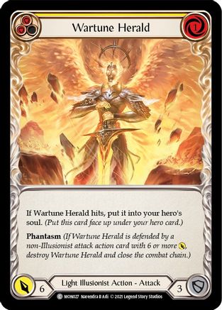 Wartune Herald (Yellow) [U-MON027] Unlimited Normal Flesh And Blood Single Flesh And Blood   