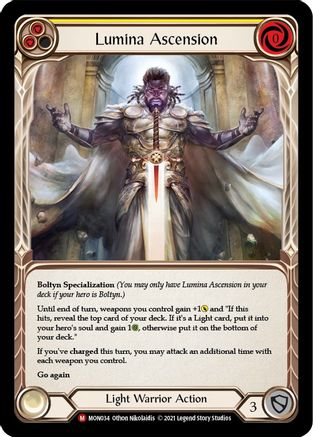 Lumina Ascension (Rainbow Foil) [MON034-RF] 1st Edition Rainbow Foil Flesh And Blood Single Flesh And Blood   