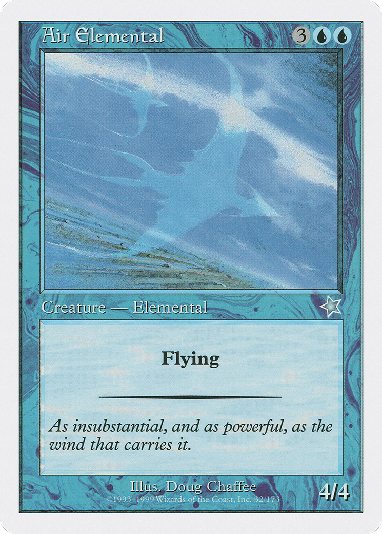 Air Elemental (S99-032) [Misc] Starter 1999 MTG Single Wizards of the Coast