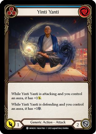 Yinti Yanti (Blue) (Rainbow Foil) [MON292-RF] 1st Edition Rainbow Foil Flesh And Blood Single Flesh And Blood   