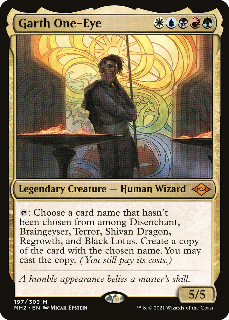 Garth One-Eye (MH2-197) [Modern Horizons 2] Foil MTG Single Modern Horizons 2