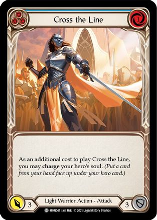 Cross the Line (Blue) [U-MON047] Unlimited Normal Flesh And Blood Single Flesh And Blood   