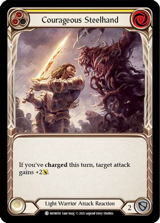 Courageous Steelhand (Yellow) [U-MON058] Unlimited Normal Flesh And Blood Single Flesh And Blood   