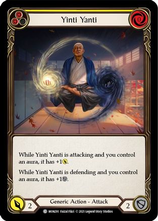 Yinti Yanti (Yellow) (Rainbow Foil) [MON291-RF] 1st Edition Rainbow Foil Flesh And Blood Single Flesh And Blood   