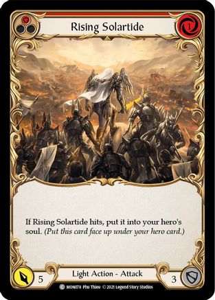 Rising Solartide (Red) [MON078] 1st Edition Normal Flesh And Blood Single Flesh And Blood   
