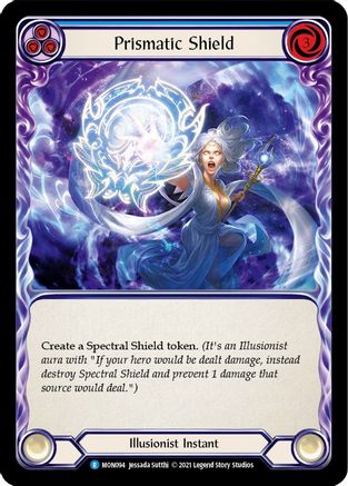 Prismatic Shield (Blue) [MON094] 1st Edition Normal Flesh And Blood Single Flesh And Blood   